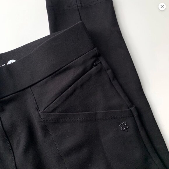 Betabrand  Zippered Journey Pants - Skinny-Leg - Black - Small Long - Picture 8 of 9